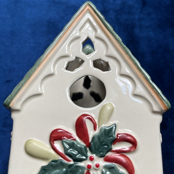Lenox Winter Greetings Birdhouse Votive Tea Light Candle Holder Discontinued! - Picture 6 of 14